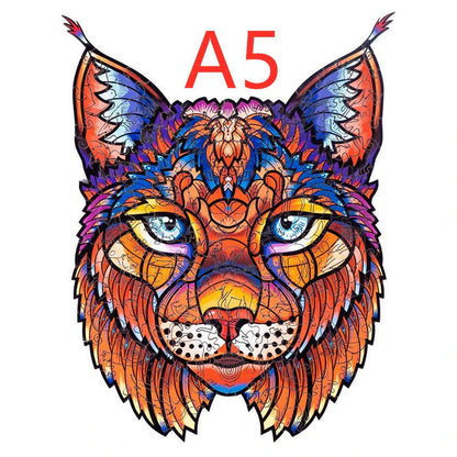 DIY wooden animal puzzles crafted from eco-friendly basswood, featuring various sizes and designs