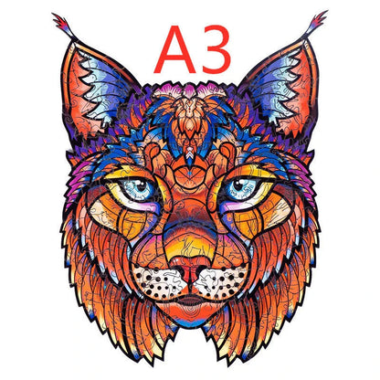 DIY wooden animal puzzles crafted from eco-friendly basswood, featuring various sizes and designs