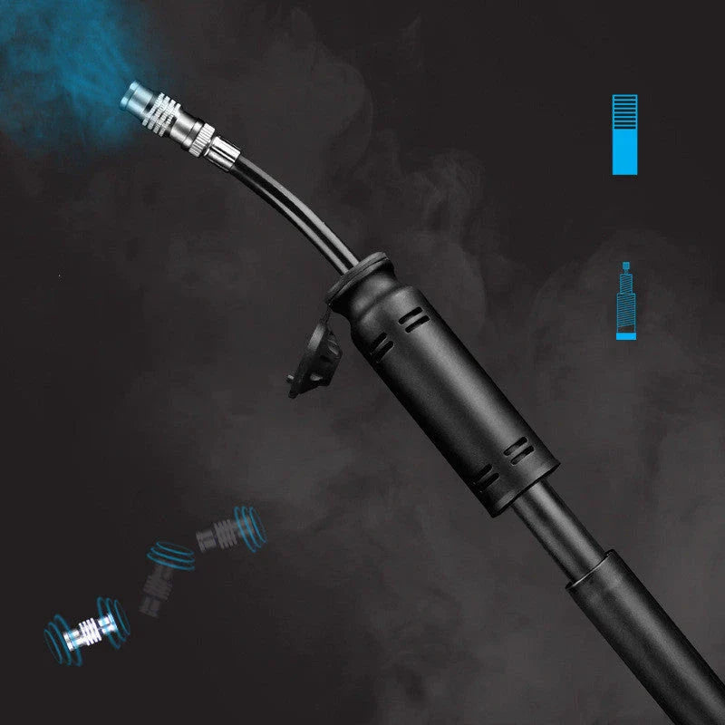 Ultra-Compact Kiwi-Approved Bicycle Pump - Lightweight, Durable, and Powerful Cycling Accessory