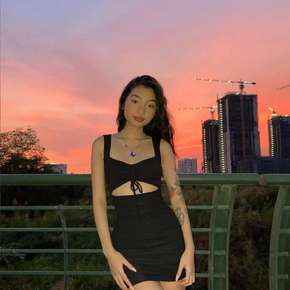 Elegant backless maxi dress with a slit hem, perfect for special occasions and formal events