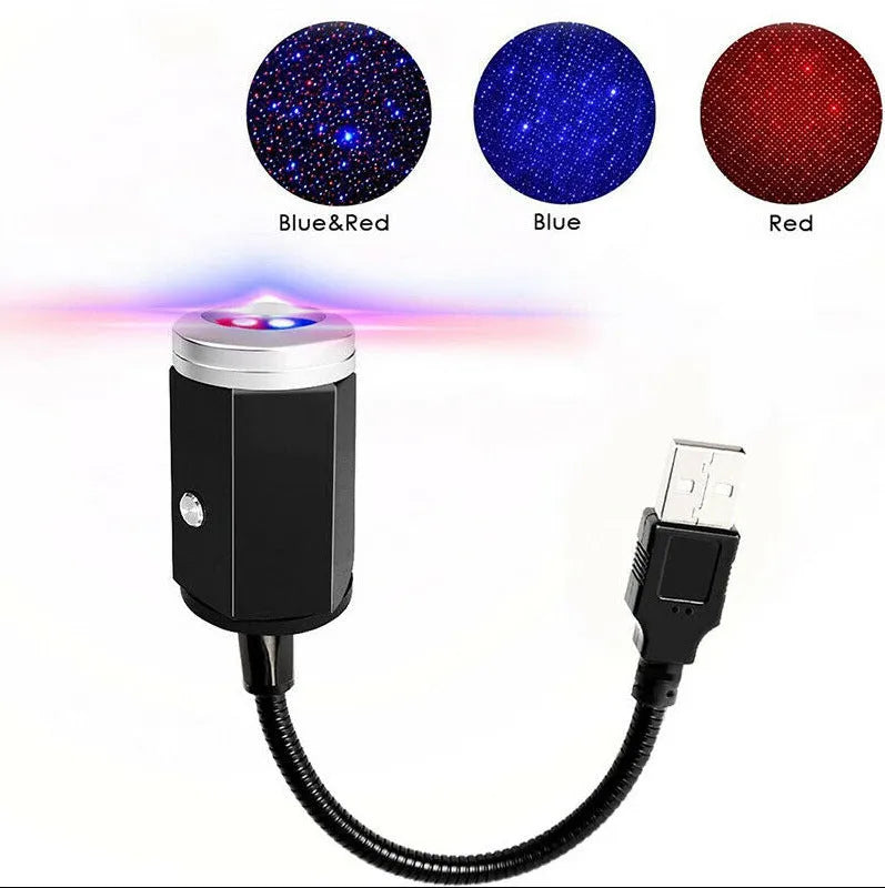 Purple starry sky effect car roof LED light with USB connection for GM vehicles