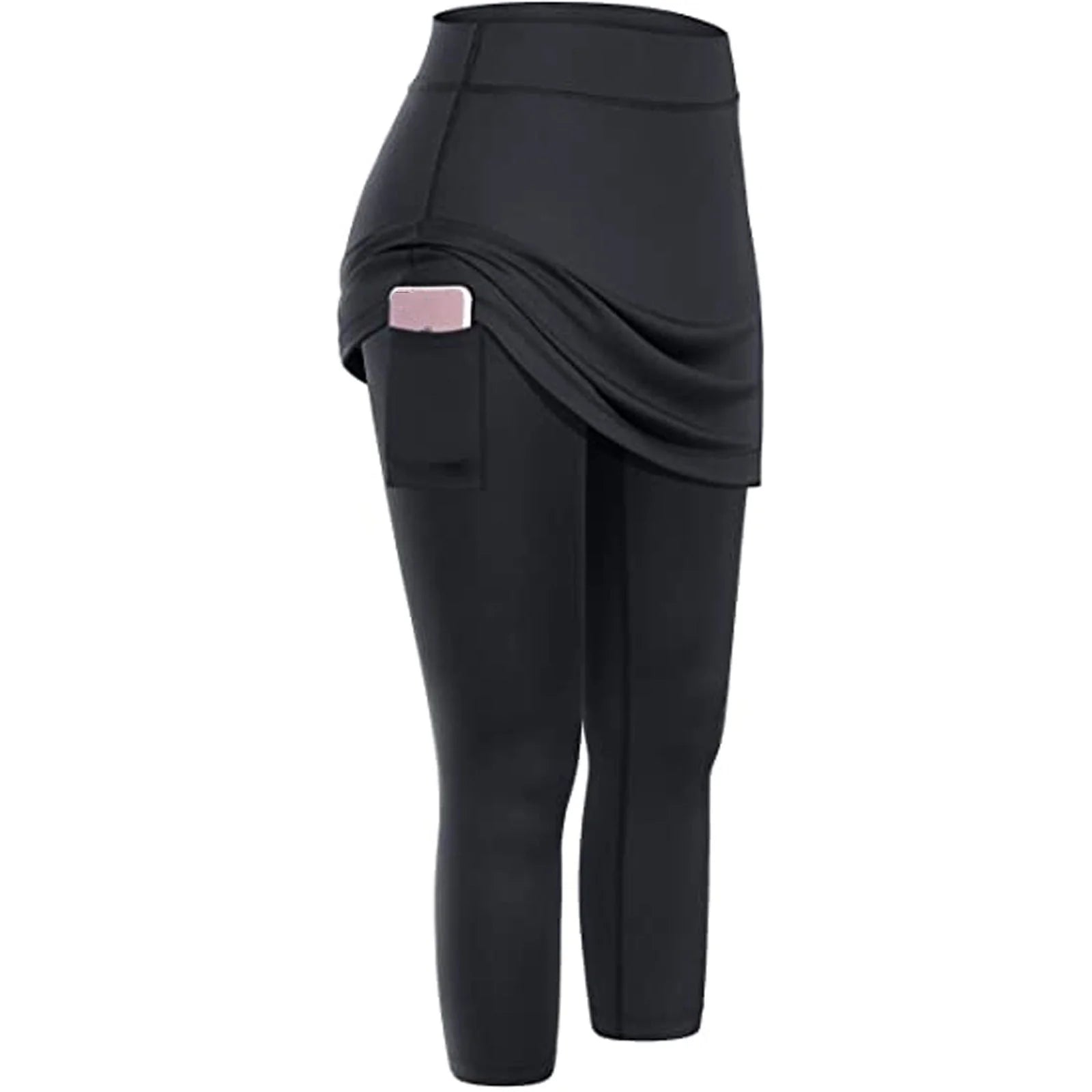 Women's tennis skirted leggings with side pocket in various colours