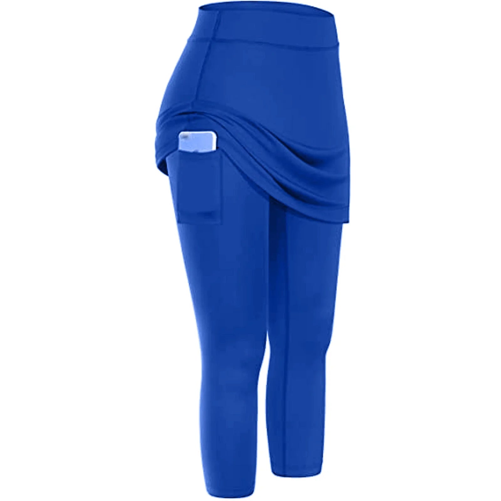 Women's tennis skirted leggings with side pocket in various colours