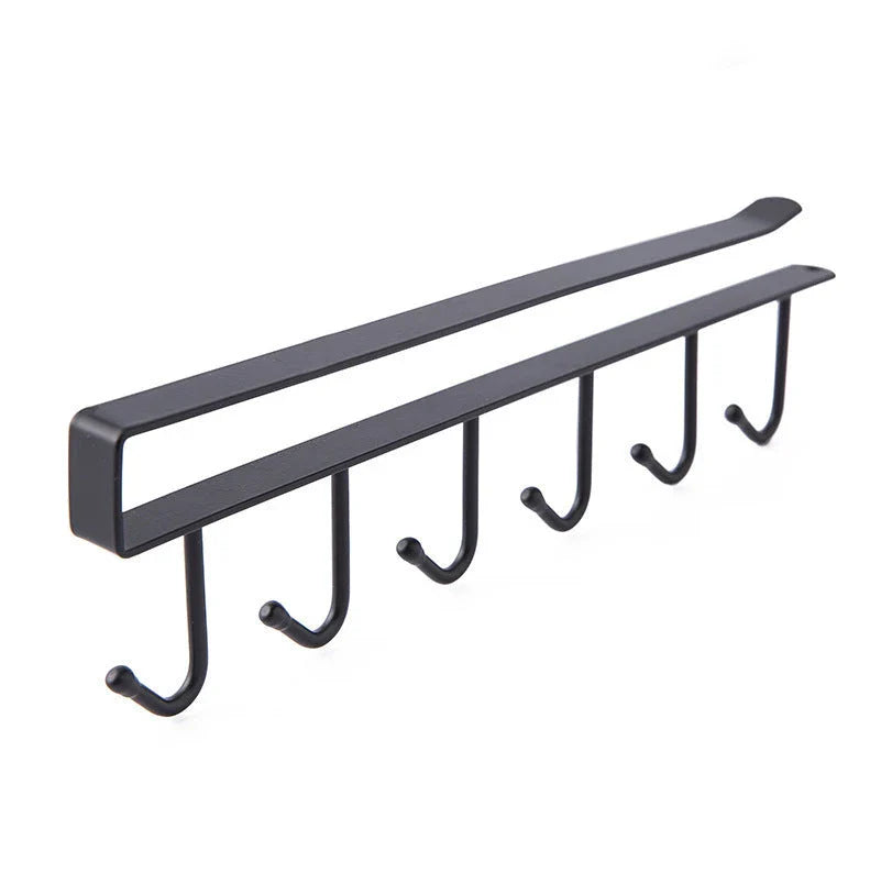 A stylish and durable wrought iron hook for versatile storage in the kitchen, wardrobe, or office - perfect for the modern Kiwi home.
