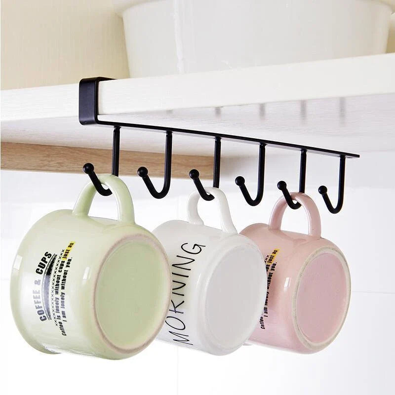 A stylish and durable wrought iron hook for versatile storage in the kitchen, wardrobe, or office - perfect for the modern Kiwi home.