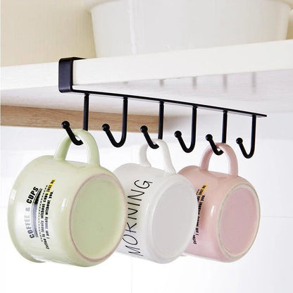 A stylish and durable wrought iron hook for versatile storage in the kitchen, wardrobe, or office - perfect for the modern Kiwi home.