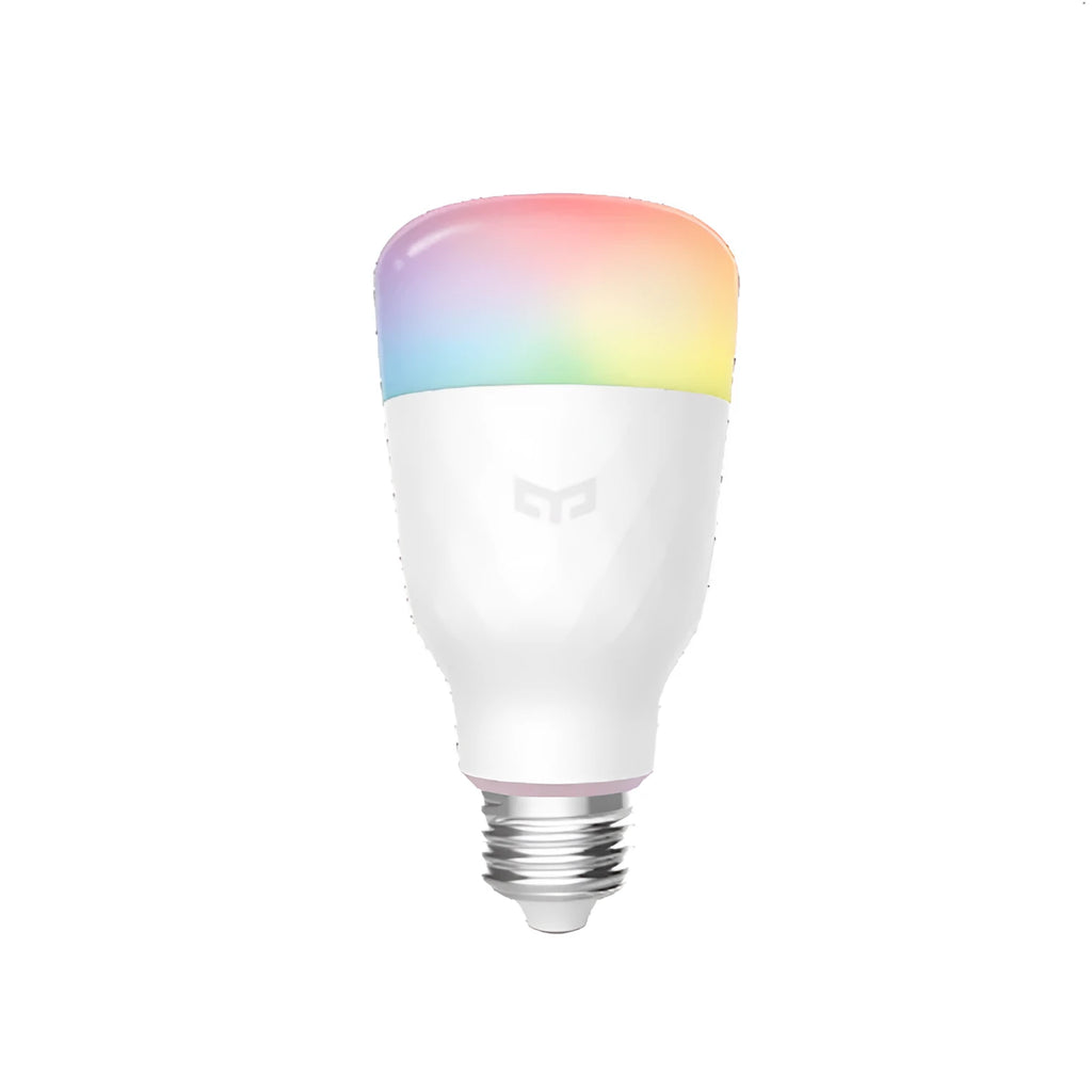 White intelligent voice control bulb with aluminium alloy body and PC shade, 60x60x124mm size