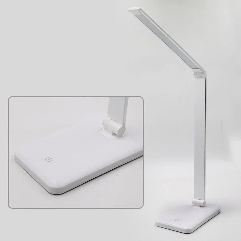 Wireless charging LED desk lamp with adjustable lighting and auto timer function