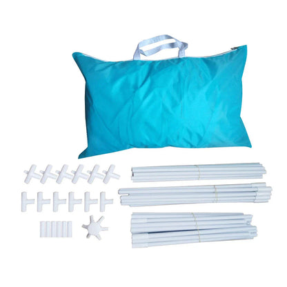 Game Room Dollhouse Anti-Mosquito Net in blue, with fibreglass pole and waterproof design