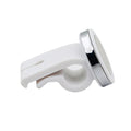 Mini white magnetic car phone holder clipped on car air vent showing compact 3cm size