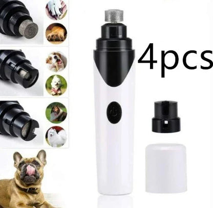 Cordless electric pet nail grinder with USB charging for stress-free, painless nail trimming for cats, dogs, rabbits, and other small animals