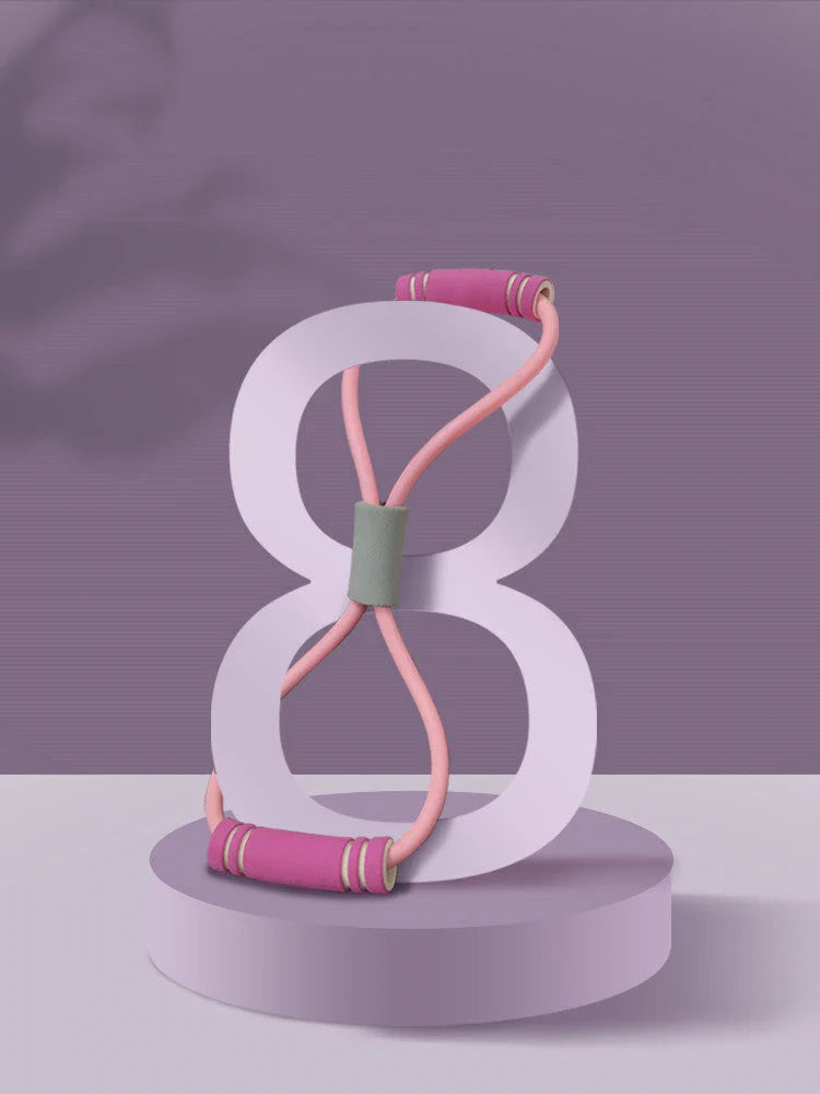 Eight-Shaped Elastic Rope Stretch Belt for fitness and yoga exercises