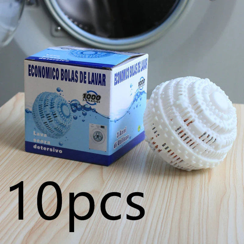 Reusable eco-friendly laundry balls made of TPR material with ceramic microspheres for effective, detergent-free washing