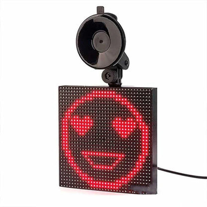 Full-colour Bluetooth emoticon car LED display with DIY graffiti support