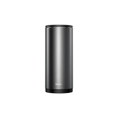 Alloy Car Trash Bin in black and dark grey with 500mL capacity and odor control