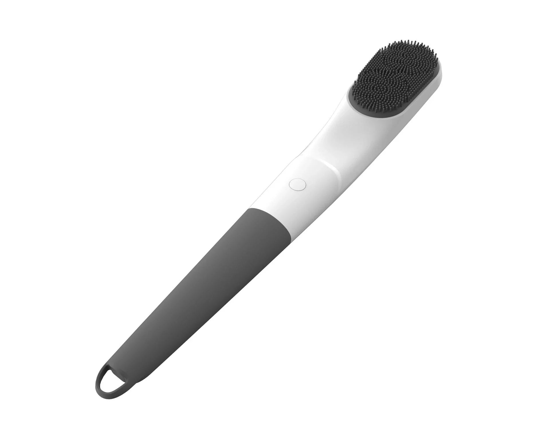 Ultrasonic beauty device for deep skin cleansing in pink and grey