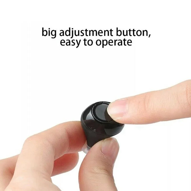 Yellow plastic hearing aid earpiece with ear tip, on-ear charging type, for sound amplification
