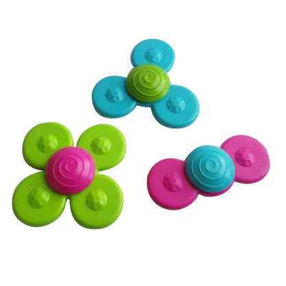 Kids Gyro Insect Sucker Spinner Rattle Bath Toy for Baby Toddlers