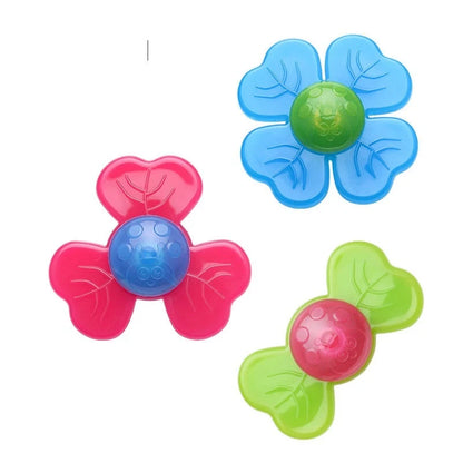 Kids Gyro Insect Sucker Spinner Rattle Bath Toy for Baby Toddlers
