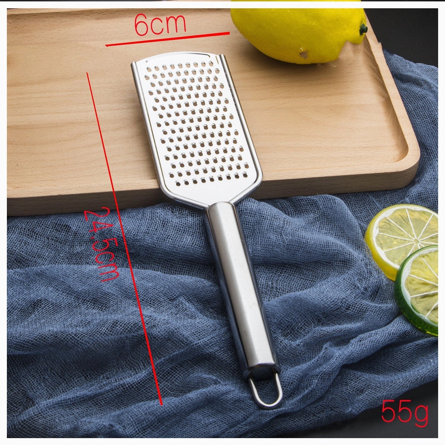 Stainless steel multi-functional kitchen grater set with four grating options