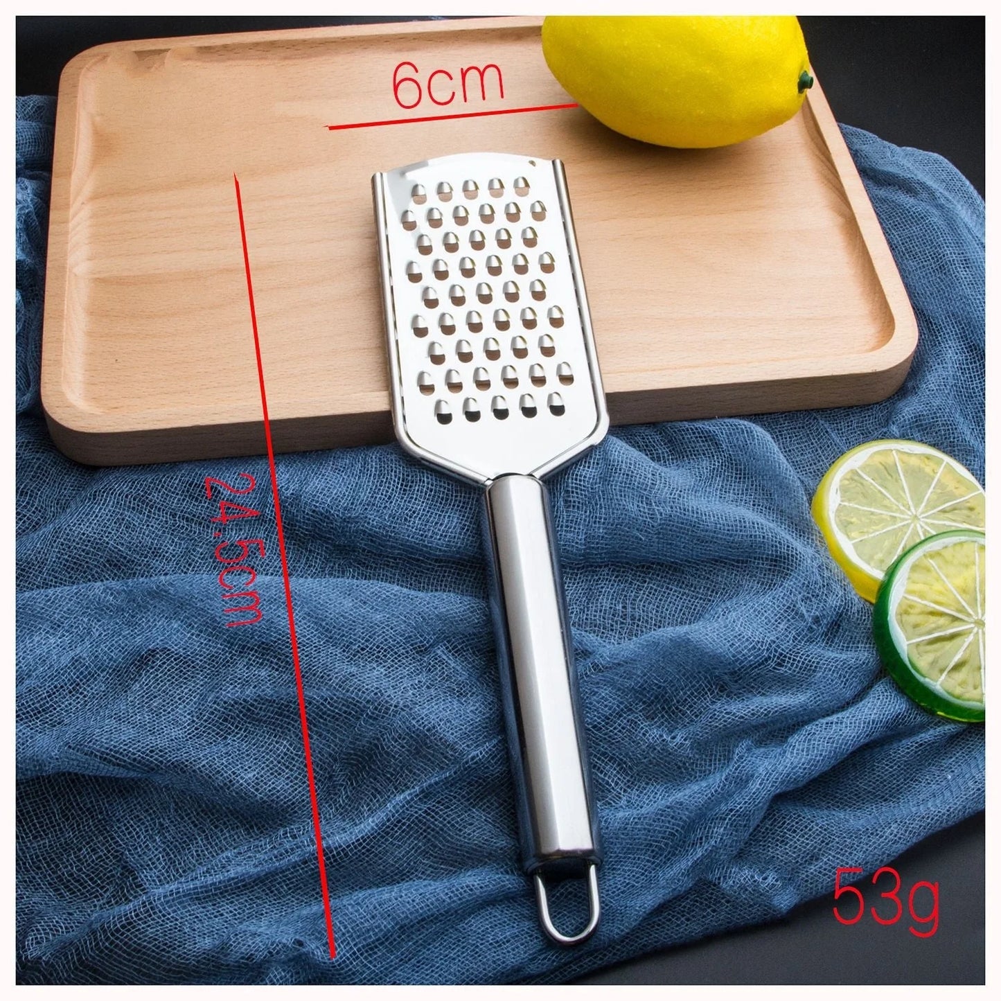 Stainless steel multi-functional kitchen grater set with four grating options