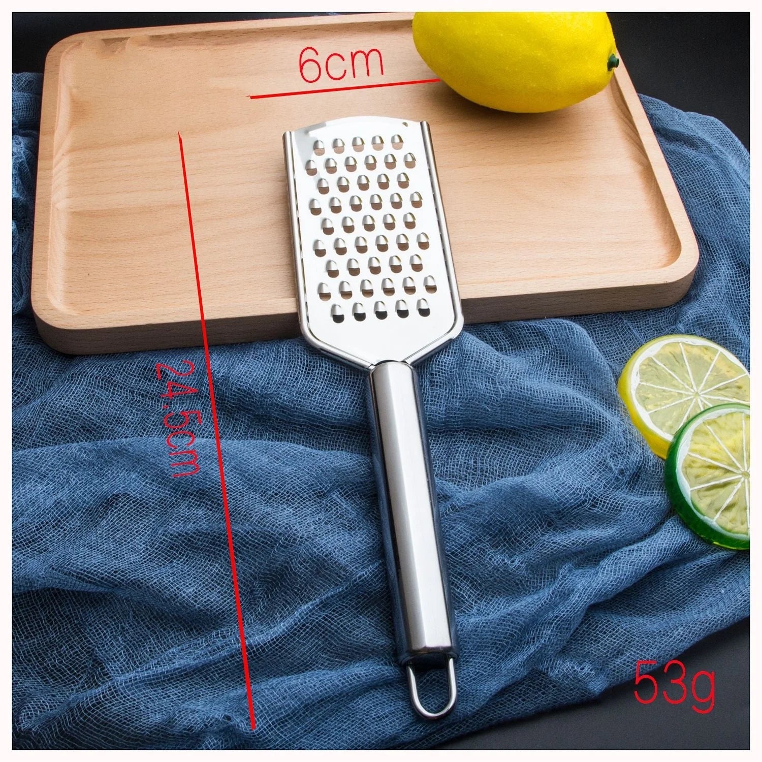 Stainless steel multi-functional kitchen grater set with four grating options