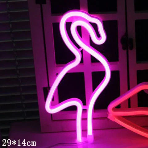 LED neon sign night light with USB and battery power options for home decoration