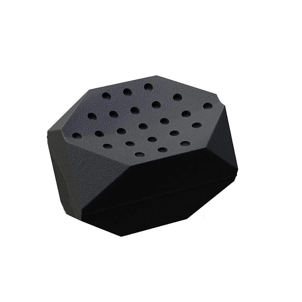 Compact jaw training device in grey, black, and white, made from food-grade silicone for safe facial muscle enhancement