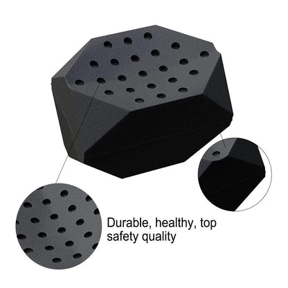 Compact jaw training device in grey, black, and white, made from food-grade silicone for safe facial muscle enhancement