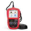 AUTEL AL319 red OBD2 scanner car diagnostic tool on white background