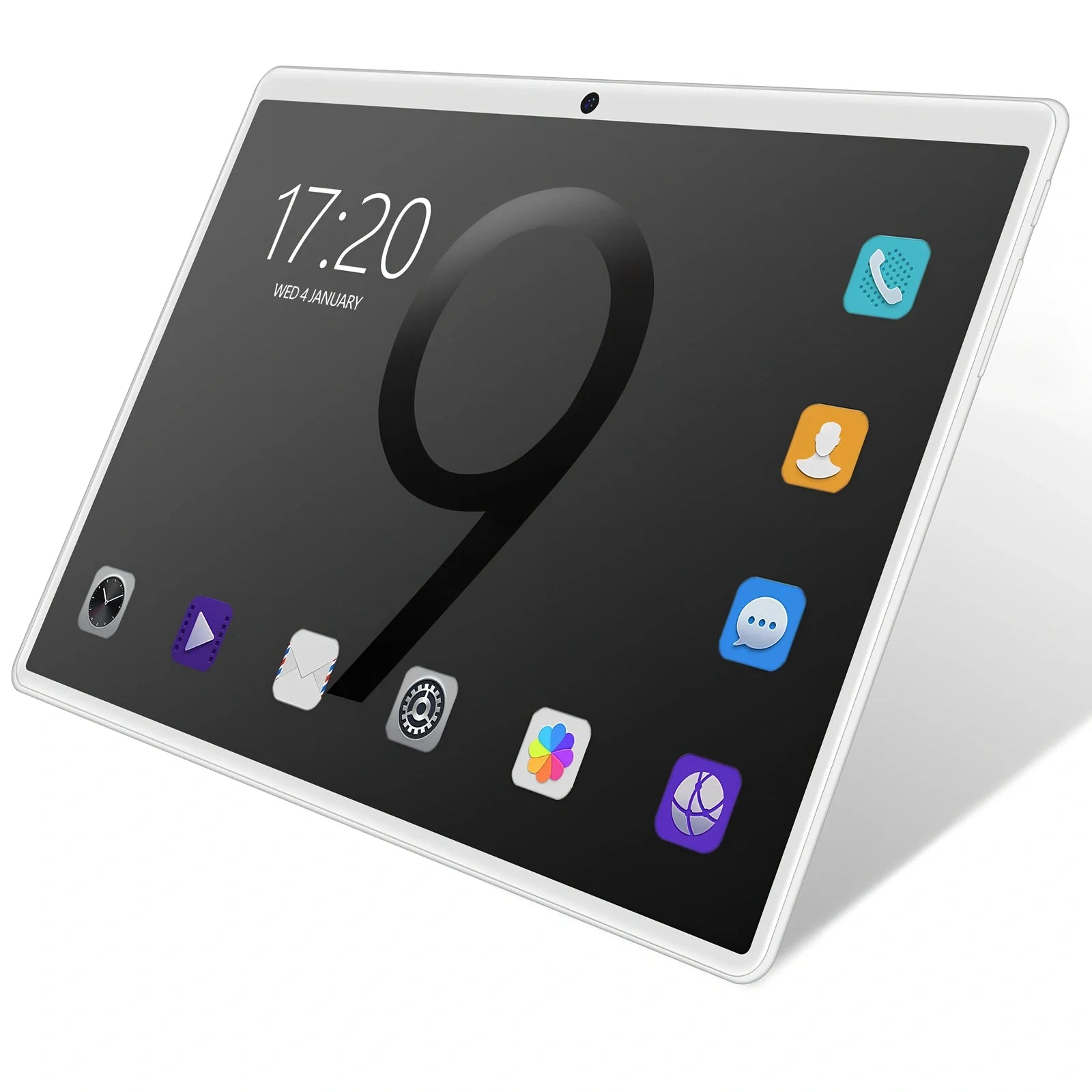 10-inch tablet computer with dual SIM slots, GPS navigation, and 1.6GHz eight-core processor