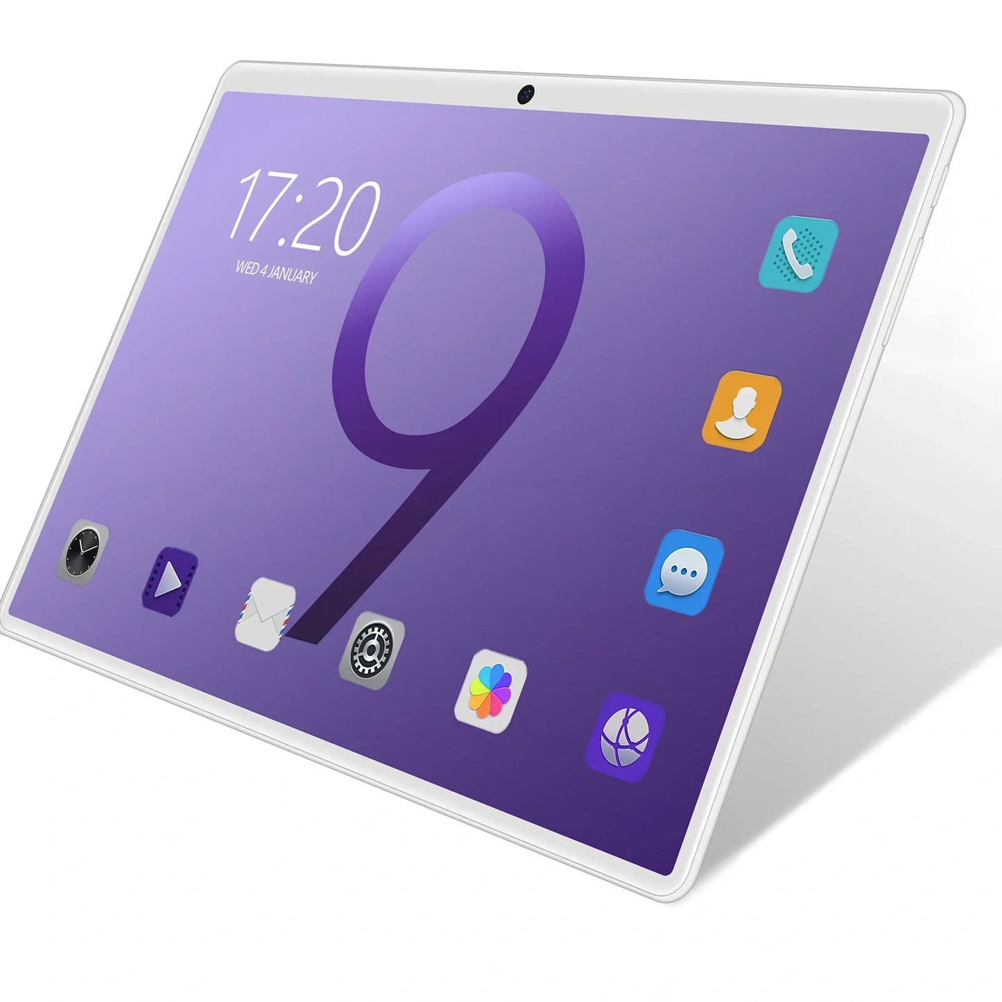 10-inch tablet computer with dual SIM slots, GPS navigation, and 1.6GHz eight-core processor