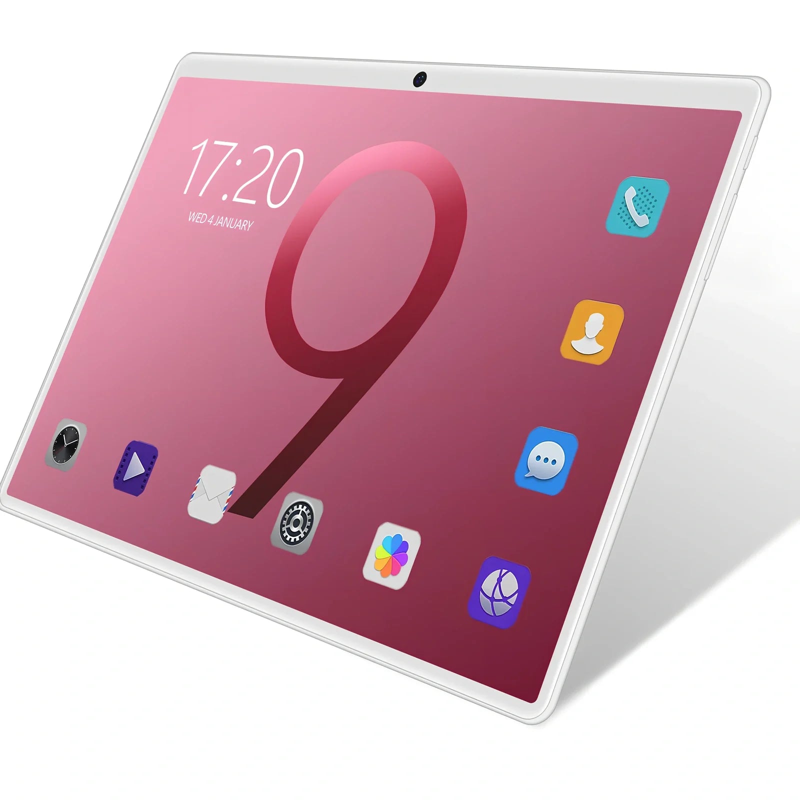 10-inch tablet computer with dual SIM slots, GPS navigation, and 1.6GHz eight-core processor