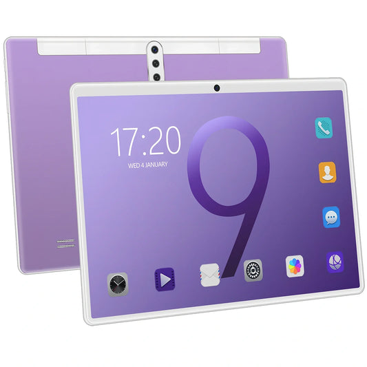 10-inch tablet computer with dual SIM slots, GPS navigation, and 1.6GHz eight-core processor