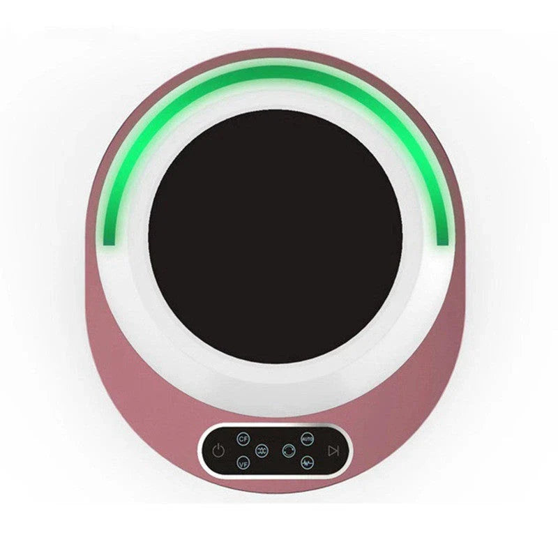 Ultrasonic mosquito repellent device in green and red, compact design for effective pest control