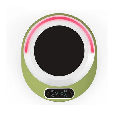 Ultrasonic mosquito repellent device in green and red, compact design for effective pest control