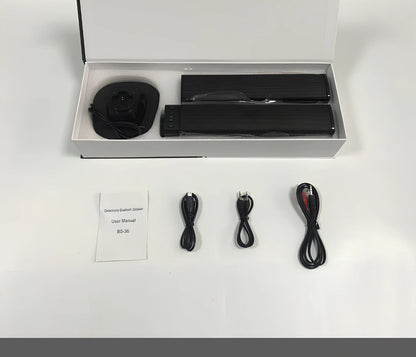 Black Card Combo Bluetooth TV speaker bar, 490x50x50mm, 1.2kg with remote and cables