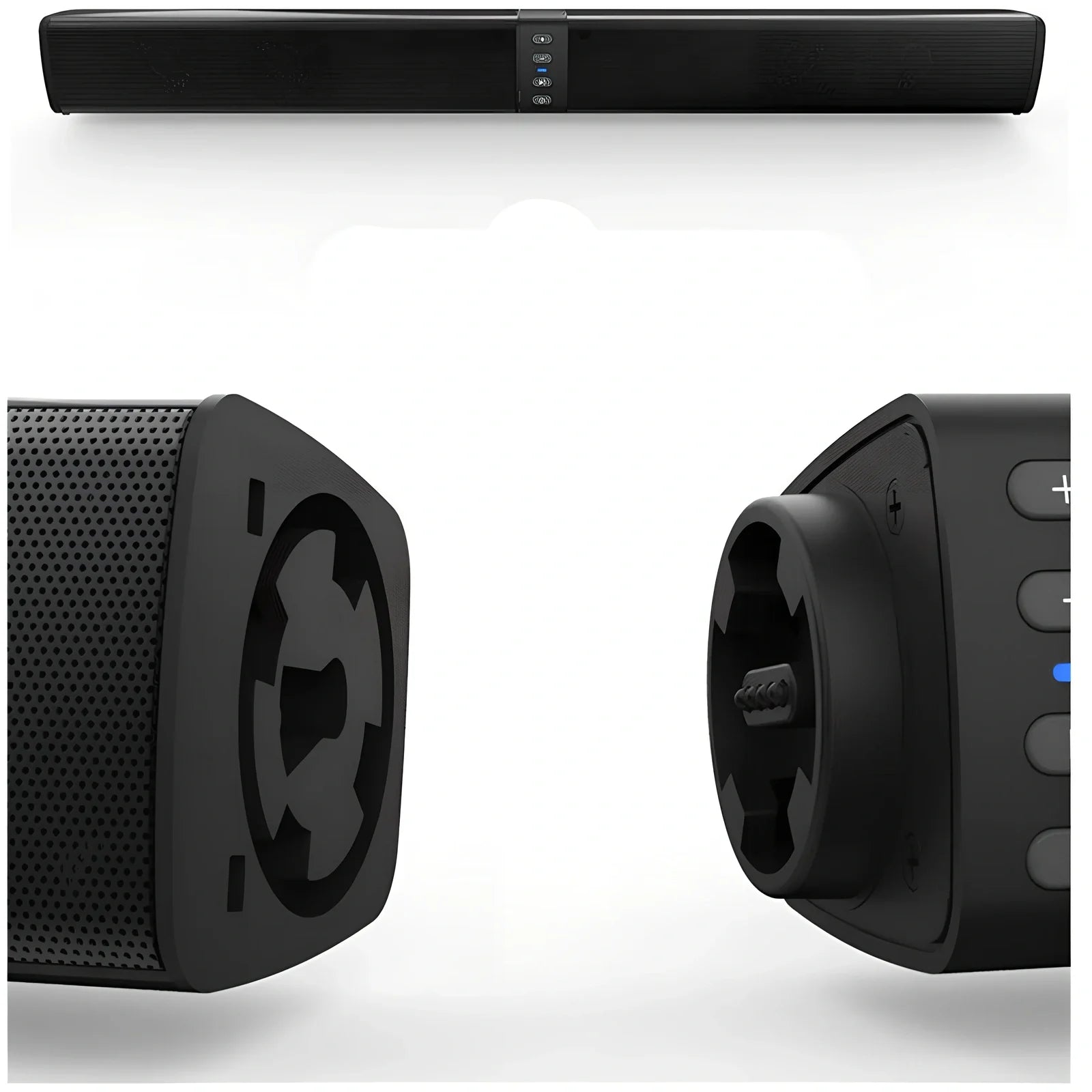 Black Card Combo Bluetooth TV speaker bar, 490x50x50mm, 1.2kg with remote and cables