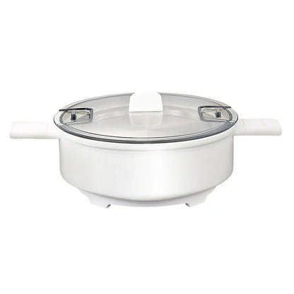 Compact mini noodle cooker with stainless steel body for dormitory and travel use