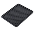 Lingge car anti-slip mat with diamond pattern on a dashboard, 18x14cm PVC mat for all car models
