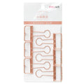 Rose gold metal binder set showing small and large sizes for ticket and test paper organisation