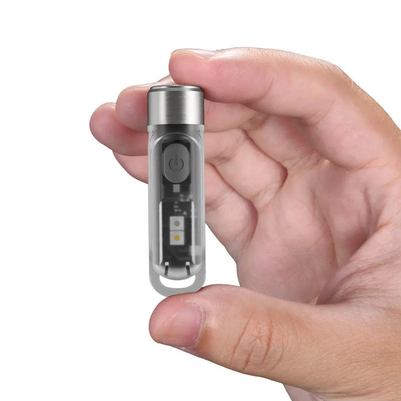 Green Nitecore TIKI USB rechargeable keychain emergency light with multiple LEDs