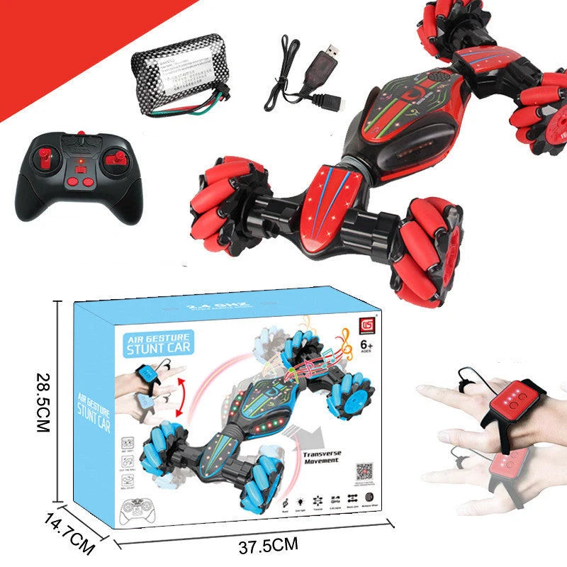 Global Funhood GW124 RC Remote Control Twist Stunt Car in action on rugged terrain