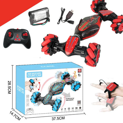 Global Funhood GW124 RC Remote Control Twist Stunt Car in action on rugged terrain