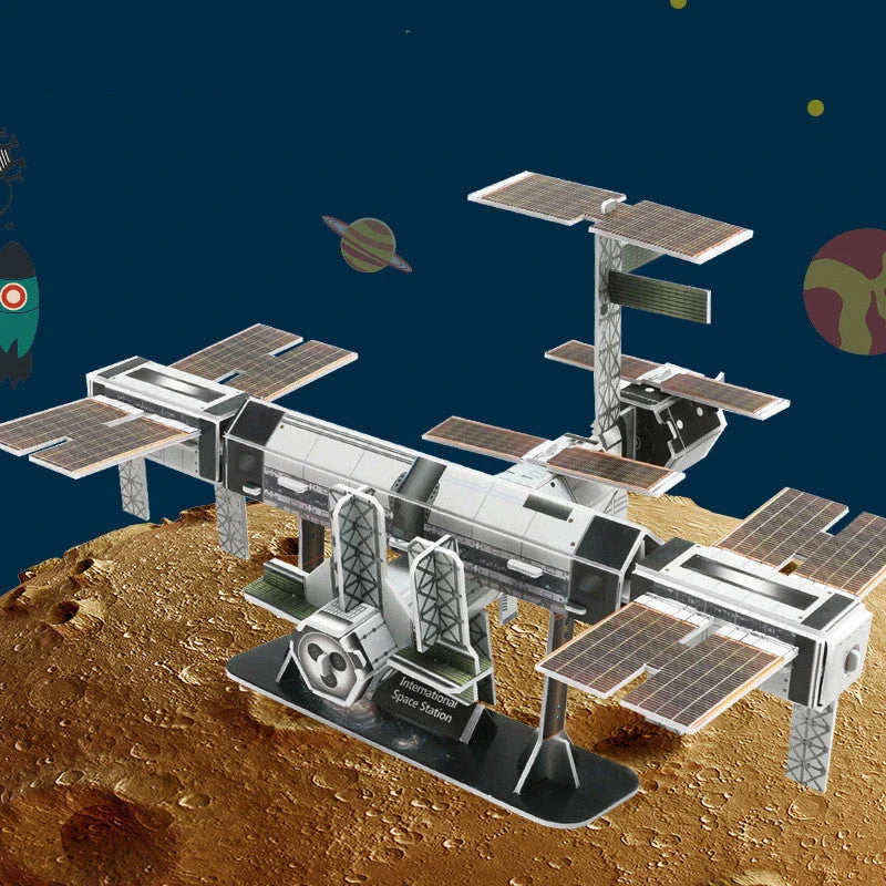 3D paper puzzle DIY solar system for kids, educational space toy