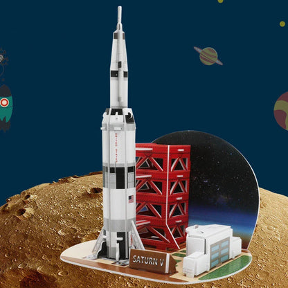 3D paper puzzle DIY solar system for kids, educational space toy