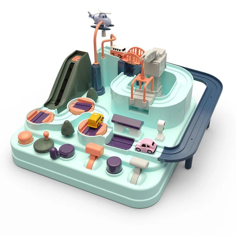 Macaron School Bus Toy - durable plastic children's toy with vibrant colours