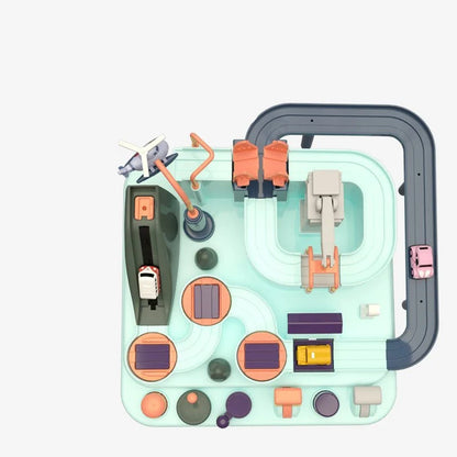 Macaron School Bus Toy - durable plastic children's toy with vibrant colours