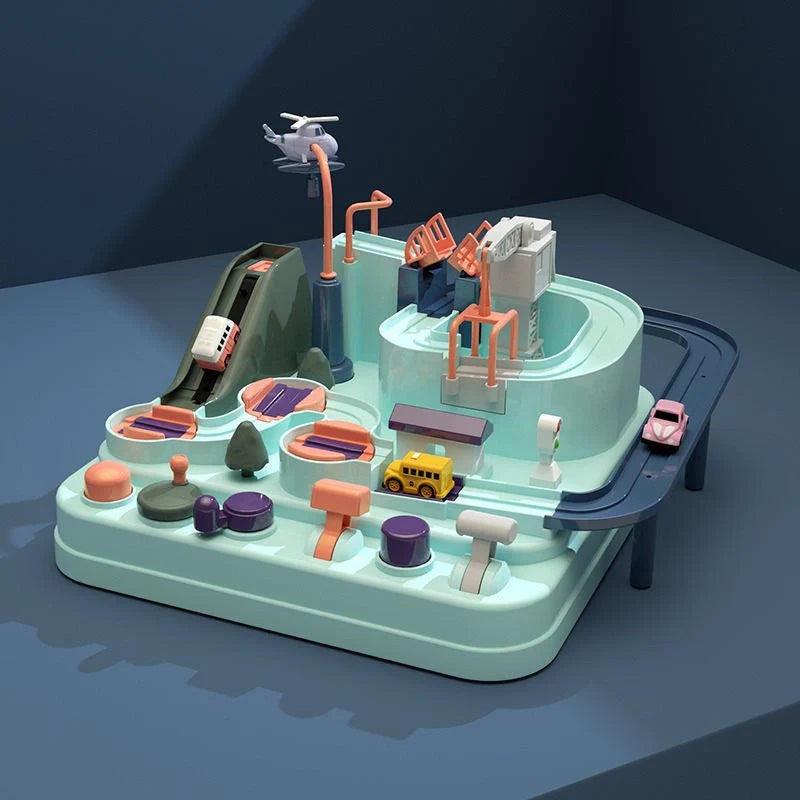 Macaron School Bus Toy - durable plastic children's toy with vibrant colours