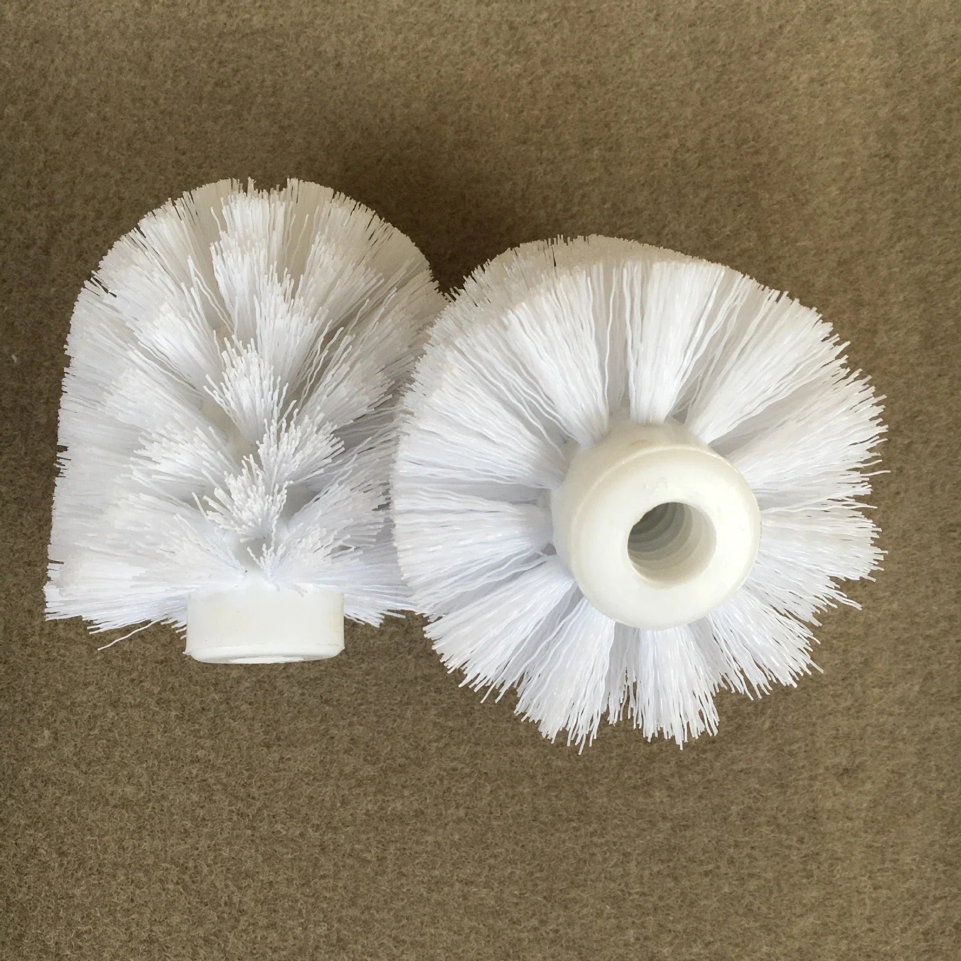 Long handle soft hair toilet brush in bright candy colours with anti-slip grip